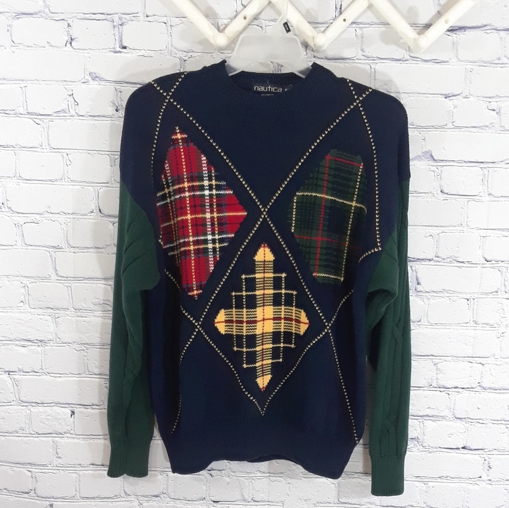 Vintage Nautica Crew-neck pullover sweater Size M
